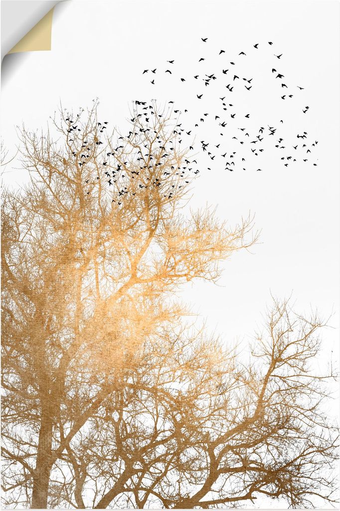 ARTland Wandbild, selbstklebend Goldener Himmel Größe: 20x30 cm