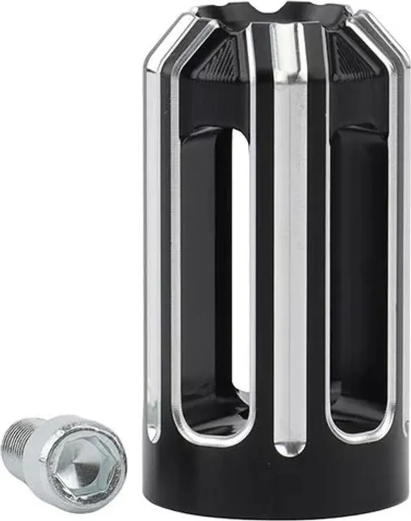 Pommeau de levier de vitesse Harley Davidson SR4 noir et argenté chic