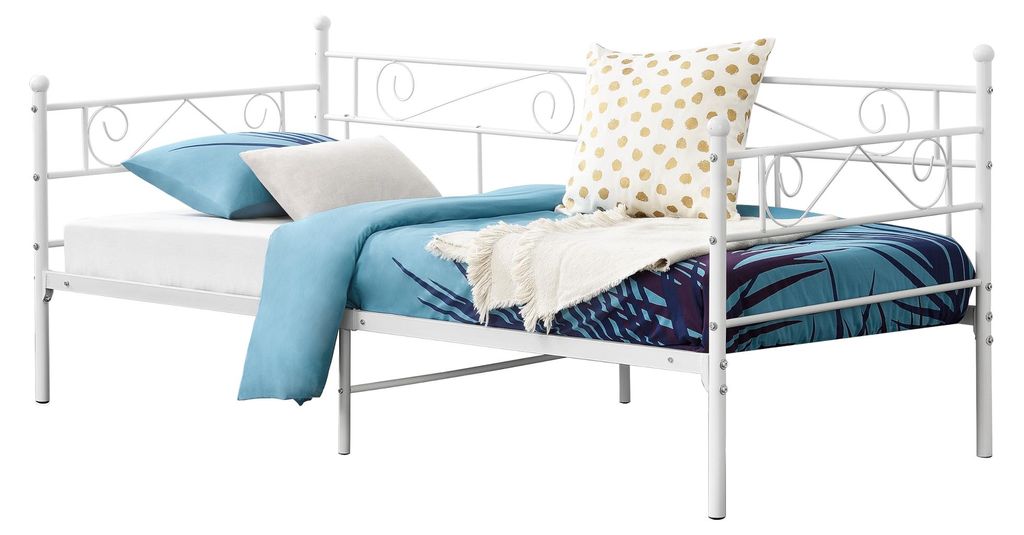 Letto in metallo "Kerava" con rete a doghe 90x200 cm, Immagine del prodotto 