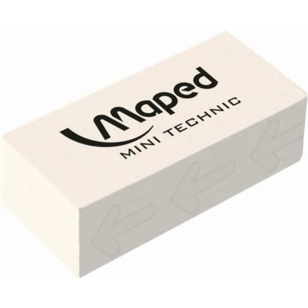 Gomme Maped Technic 300 blanche sans traces pour tracés graphites nets