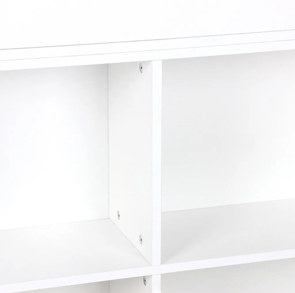 Étagère bibliothèque pour petits avec 4 cubes et double porte-livres - 7