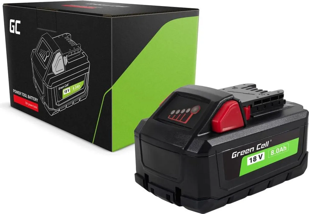 Batterie M18 18V 8Ah haute capacité pour Milwaukee HB8 4932471070