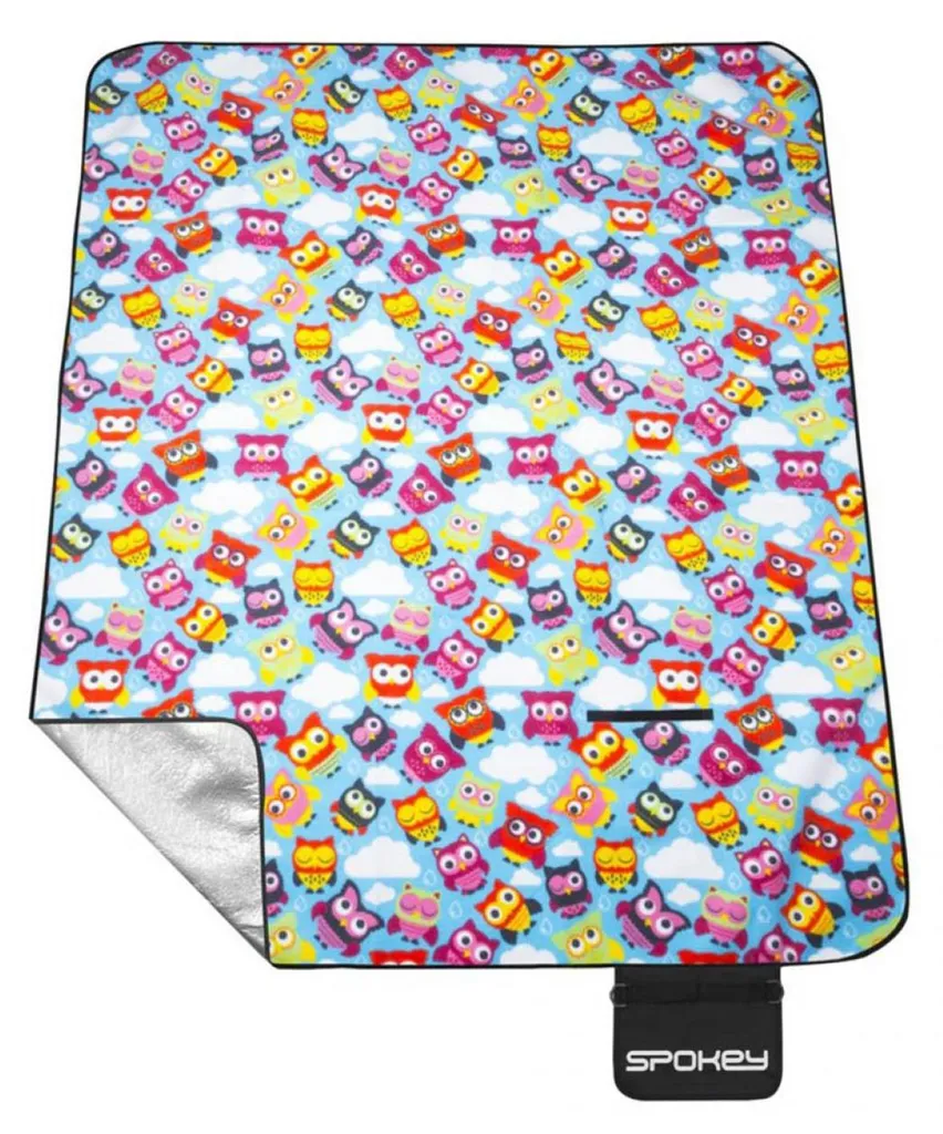 Spokey Eule PP7093 - Couverture de pique-nique bleue et multicolore