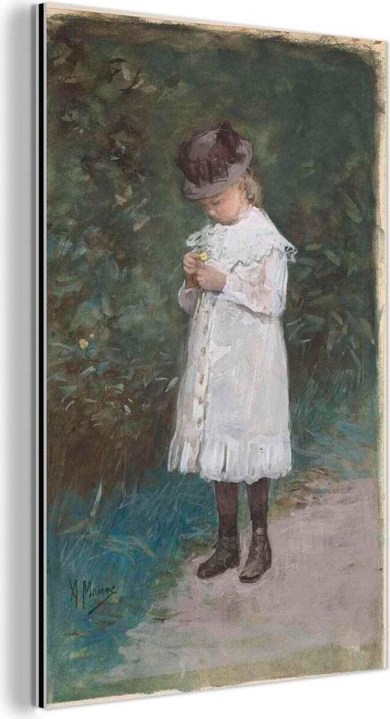 MuchoWow Wanddekoration Metall Metallbild Wandkunst 80x120 cm Elisabeth Mauve - Gemälde von Anton Mauve MuchoWow Aluminium Gemälde - Bilder