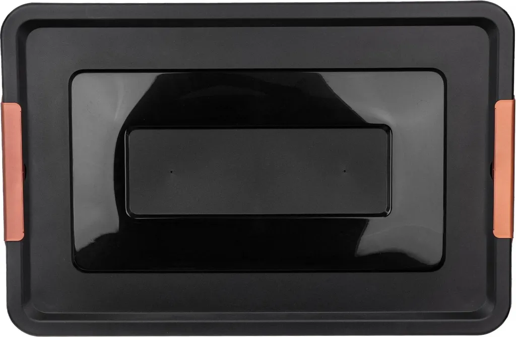 Grande boîte plastique 55 L empilable et transparente avec couvercle - 5