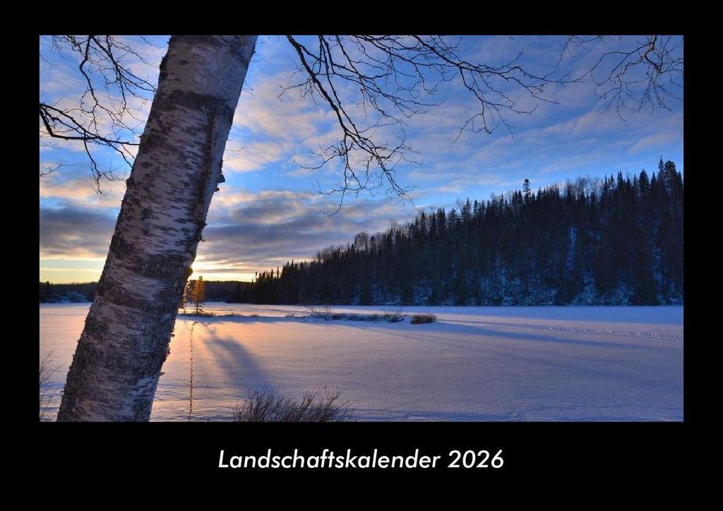 Landschaftskalender 2026 Fotokalender - Querformat DIN A3, Monatskalender mit Bild-Motiven aus Fauna und Flora, Natur, Blumen und Pflanzen