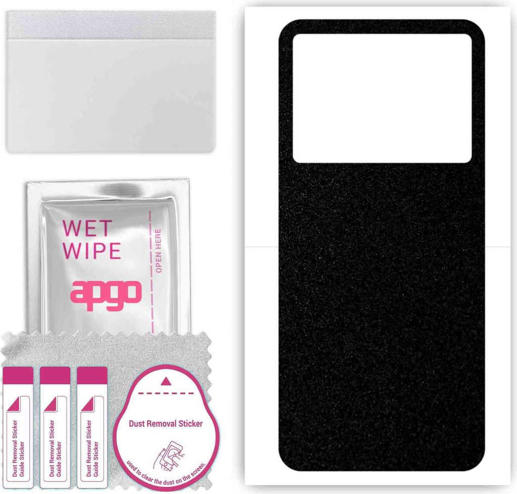 apgo Rückseite Schutzfolie, Skin, kompatibel mit Infinix Note 12 Turbo, Hinten Displayschutzfolie aus Vinylfolie, kratzfest, einfache Montage - Ma...