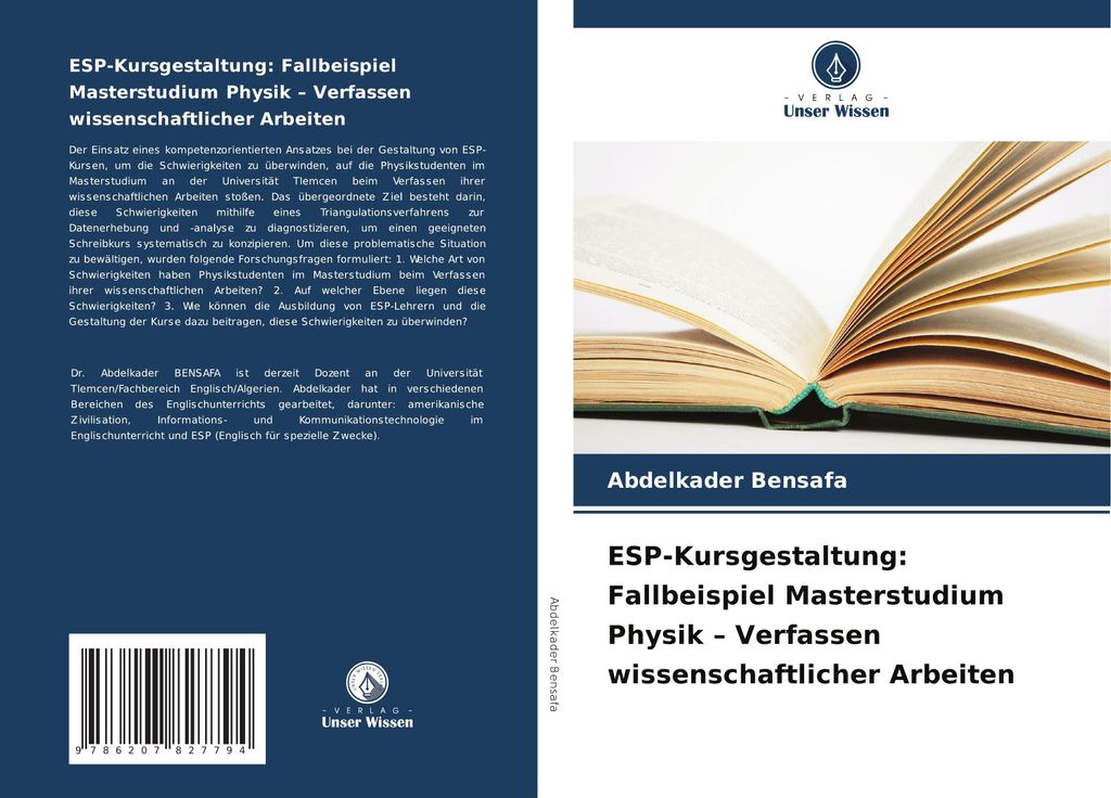 ESP-Kursgestaltung: Fallbeispiel Masterstudium Physik - Verfassen wissenschaftlicher Arbeiten