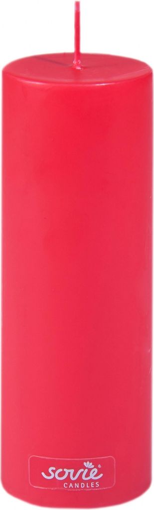 Stumpenkerze Rot, Ø 50 x 150 mm - Brenndauer ca. 42 Stunden
