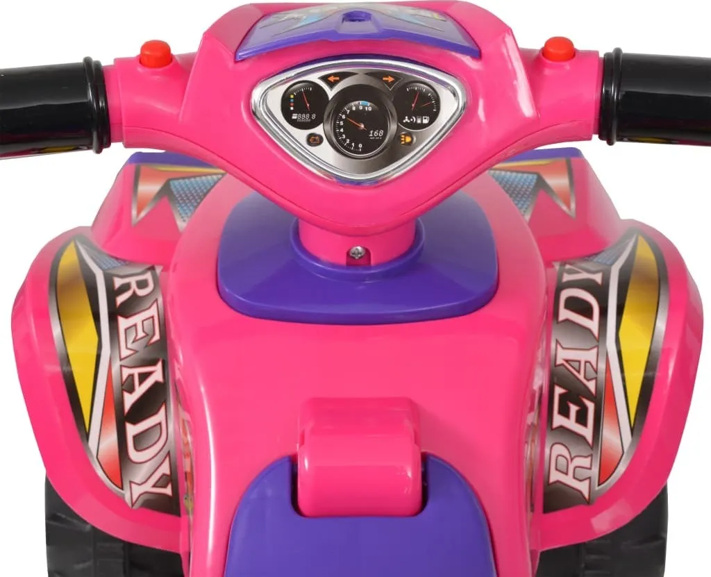 Véhicule Électrique Enfant Quad à Monter avec Sons et Lumières Intégrés