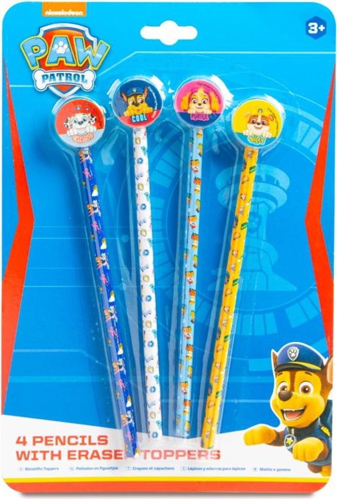 RMS Paw Patrol set di 4 matite 97-0017 12085 Immagine del prodotto 