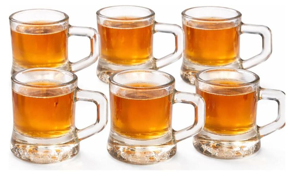 Alessandro Schnapsglaser Jarrita Praga - 6x Stuck - mit Ohr - Glas - 3 x 5 x 4 cm - 30 ml