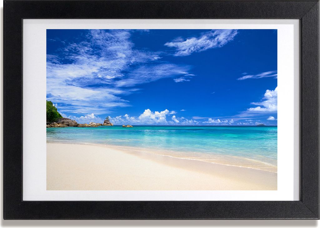 Bild 30x20 MDF-Rahmen, Wandkunst Tropischer Strand