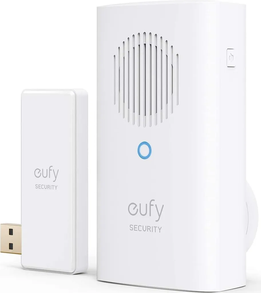 Eufy Chime per HomeBase 2 Bianco: Campanello Aggiuntivo Senza Fili