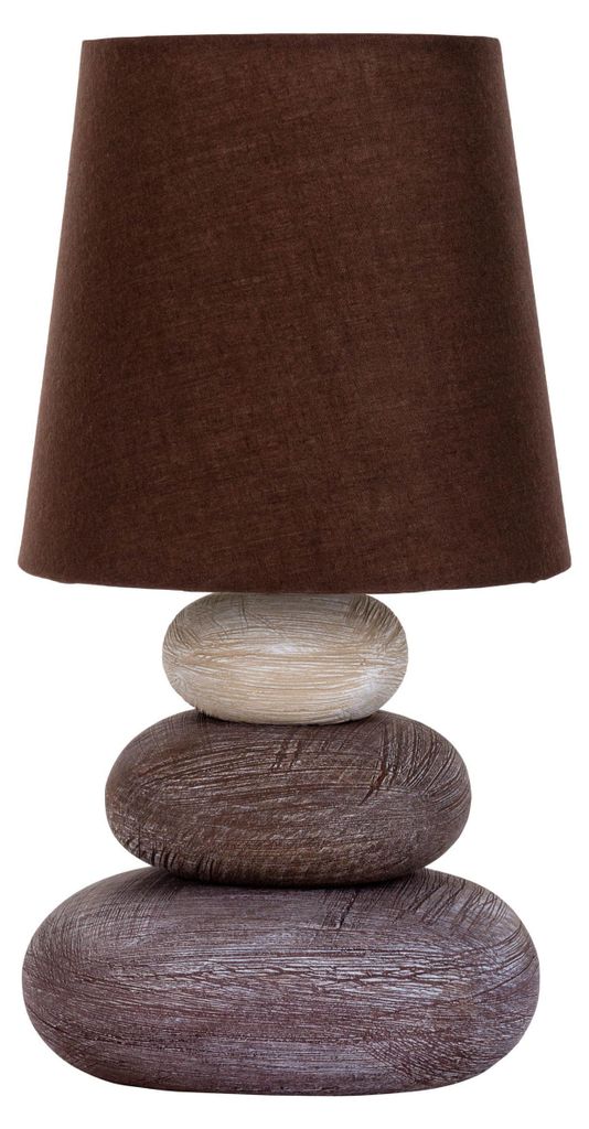 Näve 3045214 Stoff-Tischleuchte ; Farbe: Braun Produktbild 