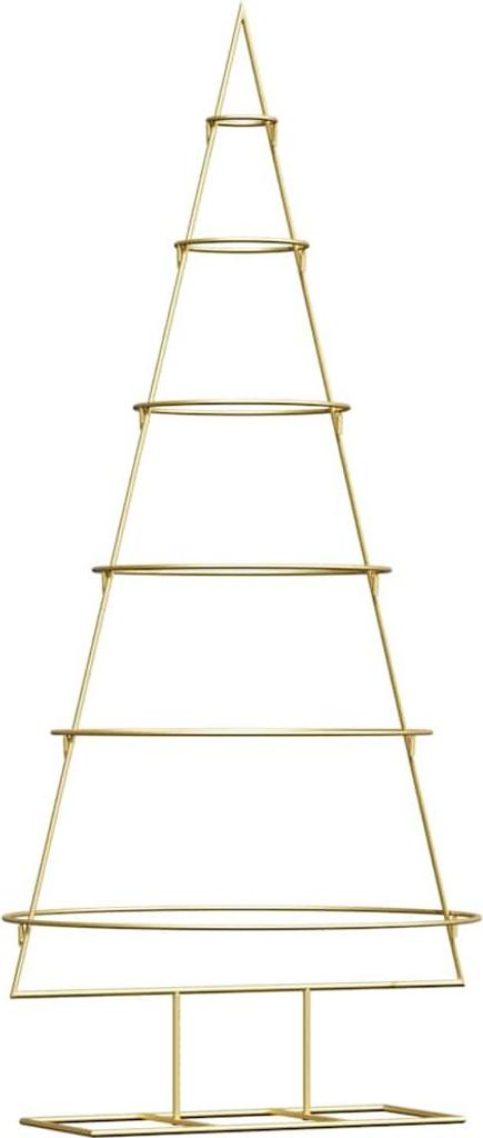 Metall Weihnachtsbaum Gold 148 cm Pulverbeschichteter Stahl