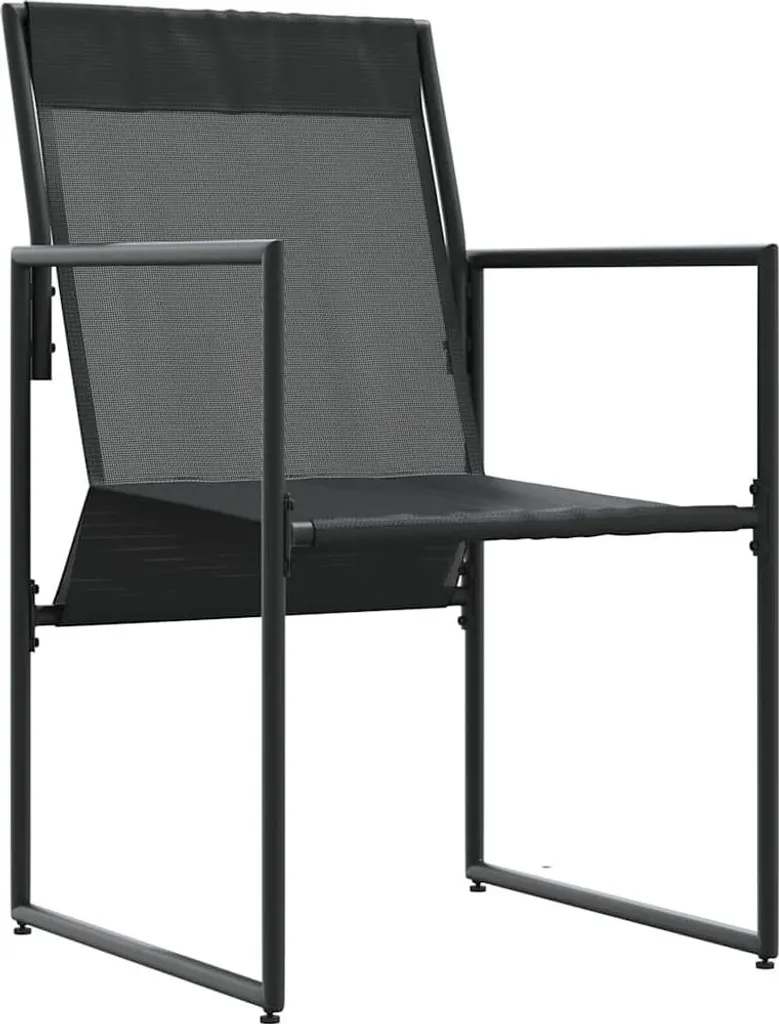 Chaise en textilène résistante aux UV avec coussin - Set de 4