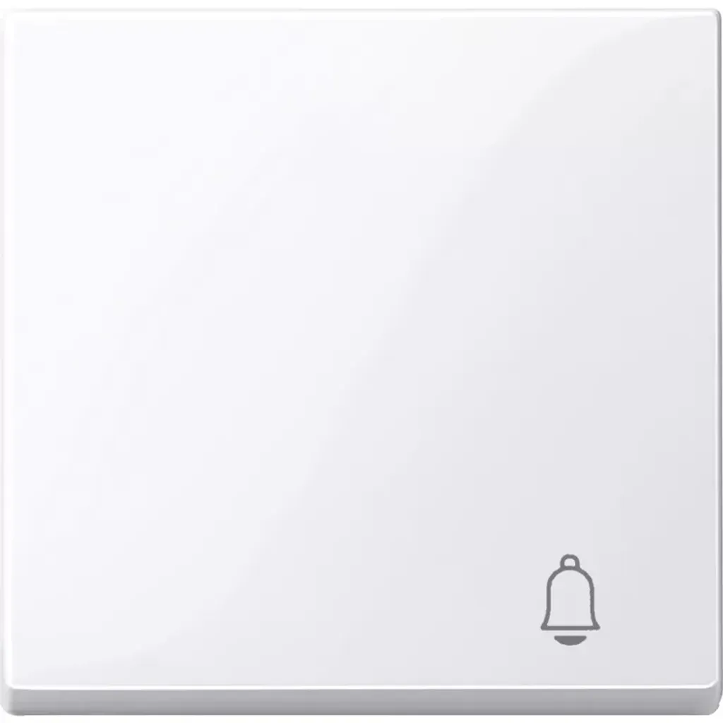 Touche pour Sonnette Merten MEG3305-0325 Blanc Brillant pour Système M