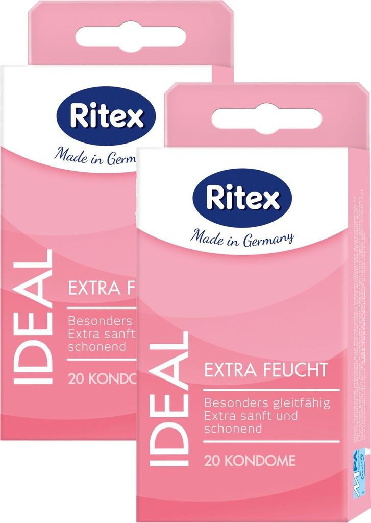40x Ritex Ideal Kondome Extra Feucht - Standardgröße