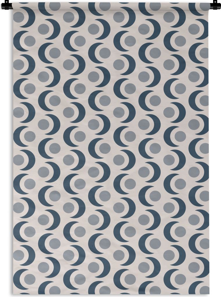 MuchoWow Wandteppich Wandbehang Mond - Design - Kreis 120x180 cm Tapisserie Dekoration Wandtuch - Schlafzimmer - Dekorationen für das Haus