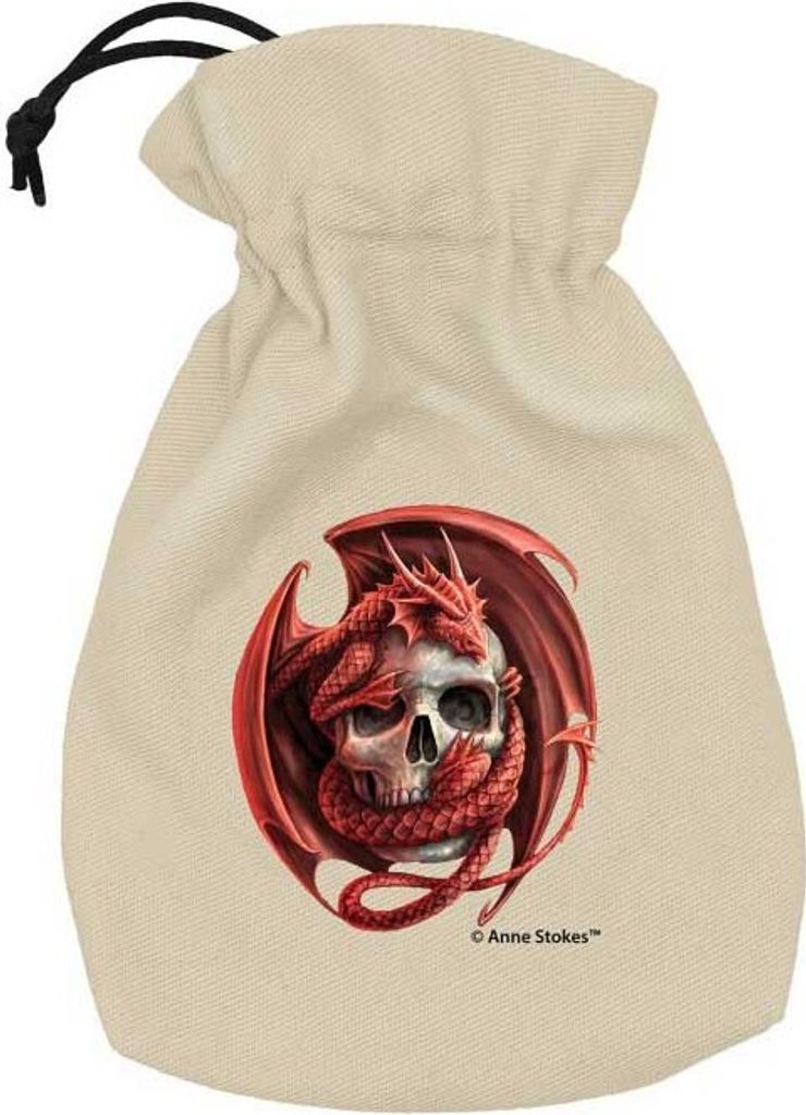 Q Workshop Anne Stokes Skull Embrace Würfelbeutel One Size