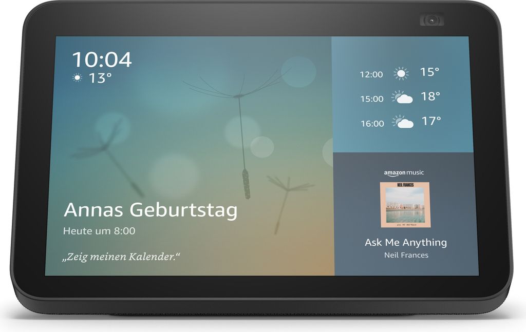 Amazon Echo Show 8 schwarz GEN 2 Smart Home Hub mit Produktbild