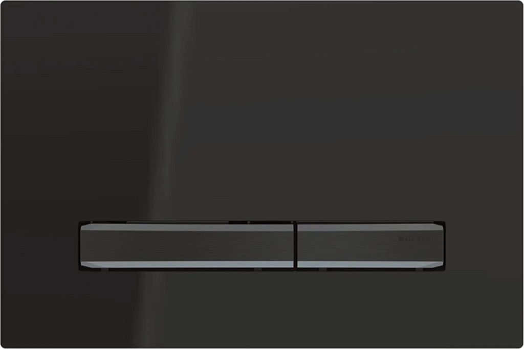 Geberit Betaetigungspl. Sigma50 2-Mengen schwarzchrom Produktbild 