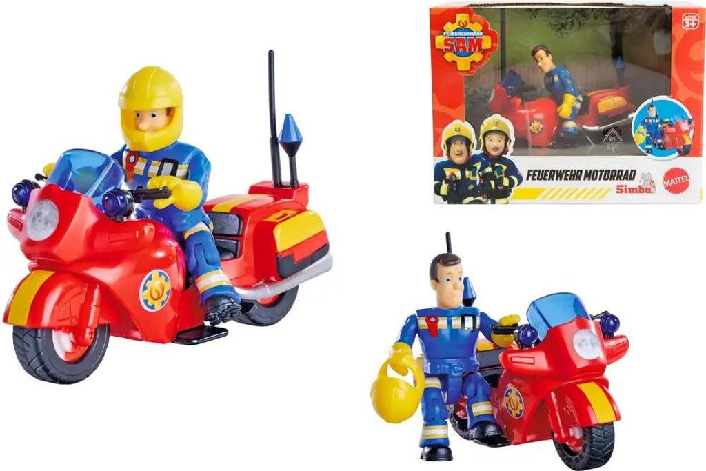 Feuerwehrmann Sam - Motorrad mit Sam Figur Obrázok produktu 