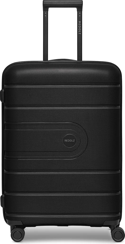 REDOLZ Essentials 11 Trolley Noir 67cm - Valise Rigide de Taille Moyenne
