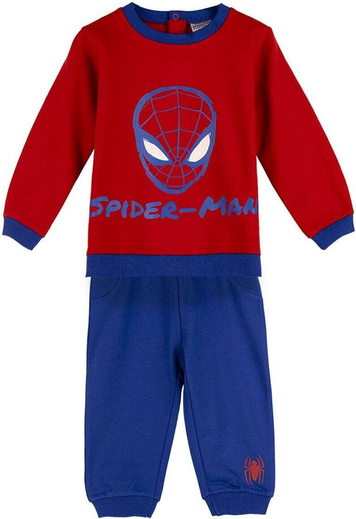 Kinder-Trainingsanzug Spiderman Rot Blau - 18 Monate