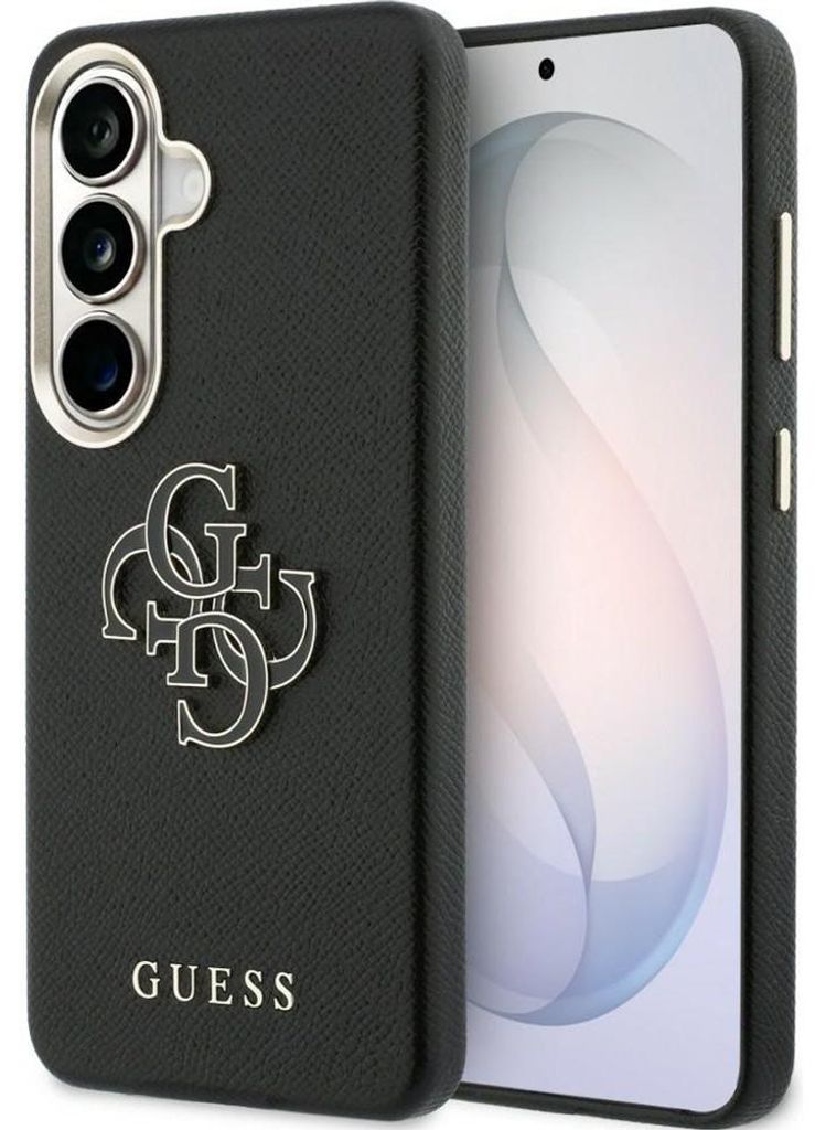 GUESS case passend für SAMSUNG S26 GUHCS26S5PS4RGGK (Grained Big 4G Metal Logo) black