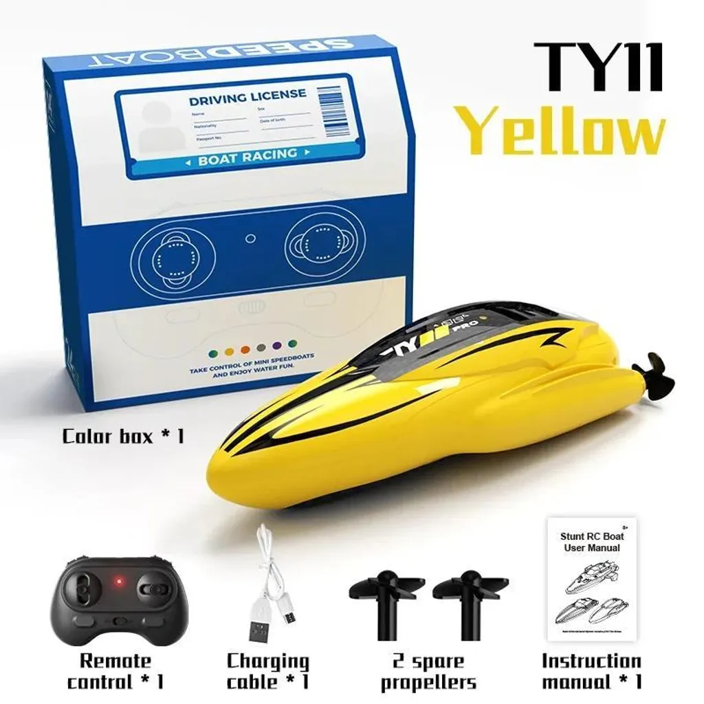 Bateau télécommandé pour enfant et adulte - Idéal piscine avec télécommande