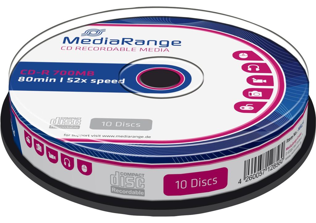 MediaRange MR214 CD-R 10 Stück Produktbild 