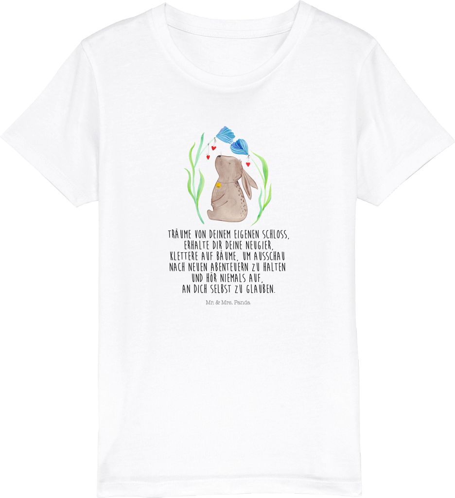 Mr. & Mrs. Panda Organic Kinder T-Shirt Hase Blume 5-6 Produktbild 