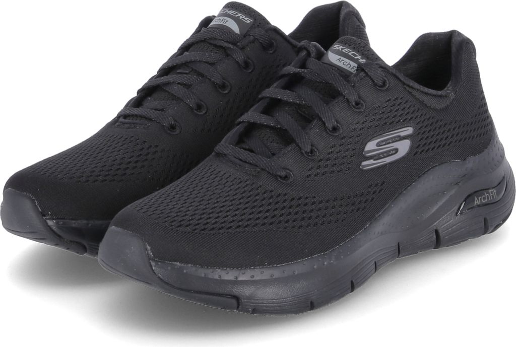 Skechers Low Sneaker BIG APPEAL Damen Textil Schwarz Größe: Produktbild 