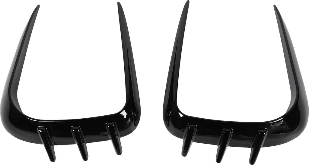 Splitter d'Aération Avant Noir Brillant : Accessoires Auto Décoratifs