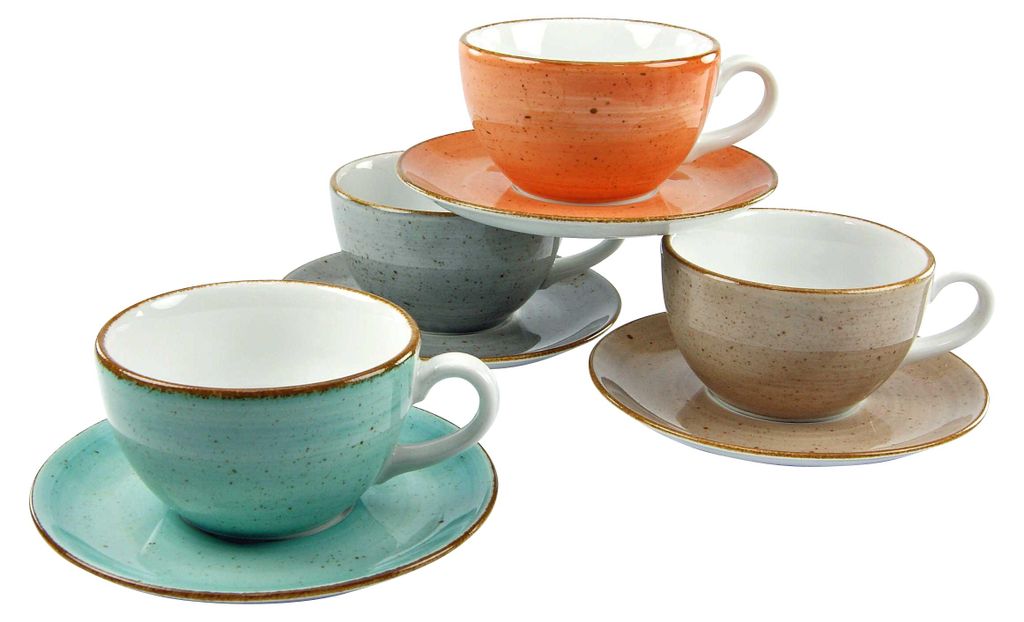 CreaTable, 17725, Vintage Nature Bunt, Kaffeetassen Set Produktbild 