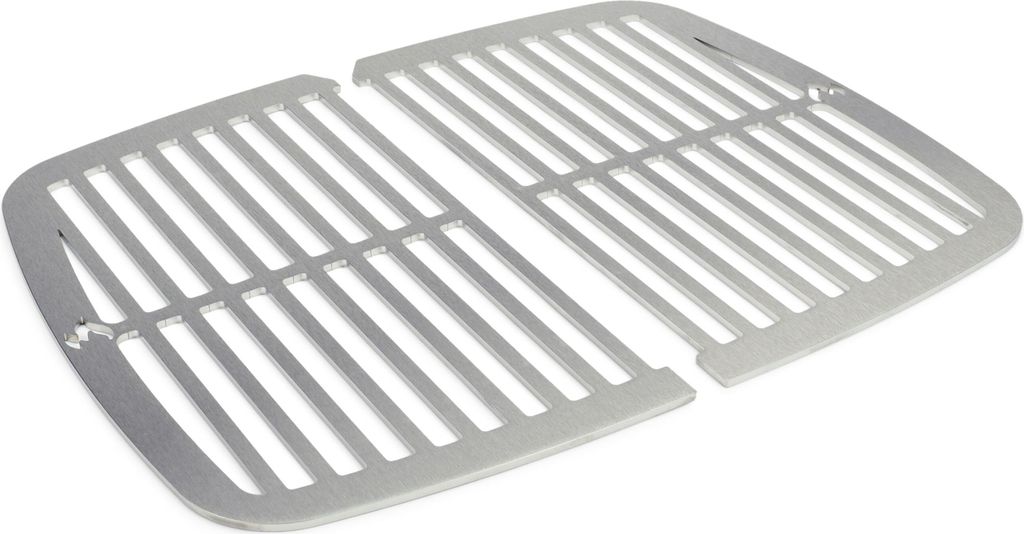 Edelstahl INOX Grillroste für Weber Pulse 1000 | spülmaschinenfest - Set aus 2 Hälften