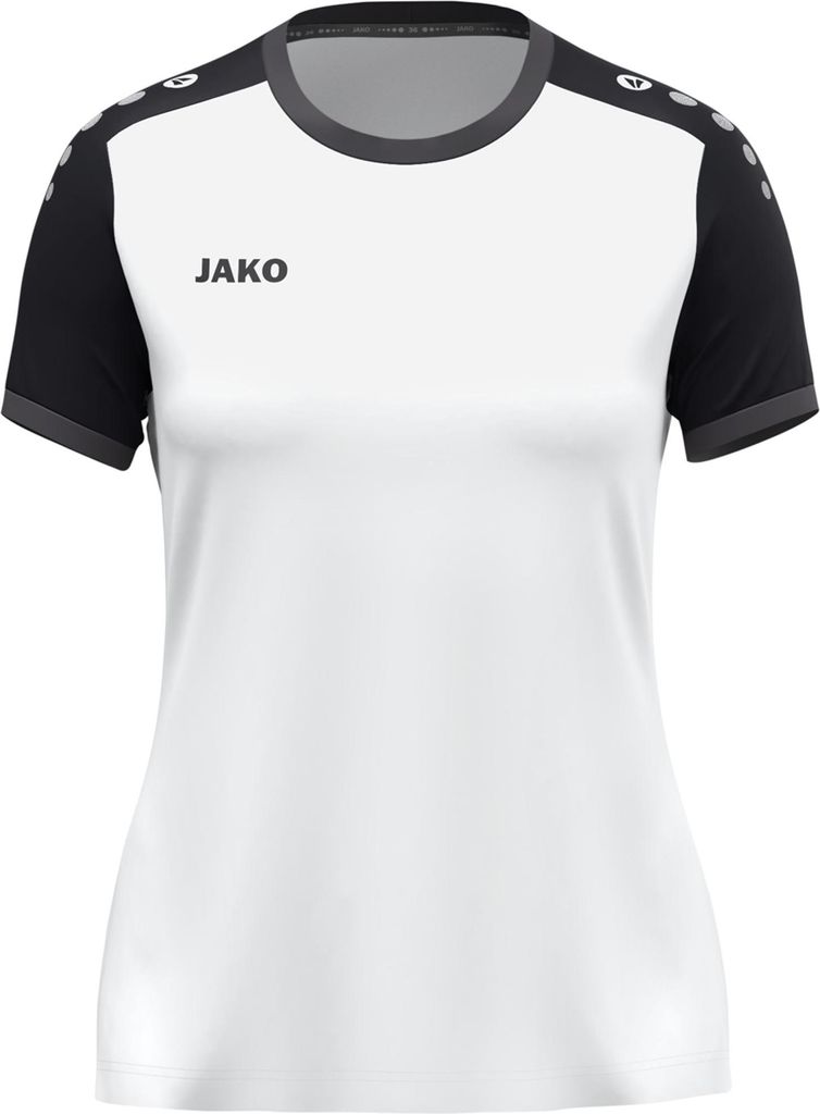 JAKO Damen Trikot Dynamic KA - 4270D, Farbe:weiß/schwarz/anthrazit, Größe:S (34/36)