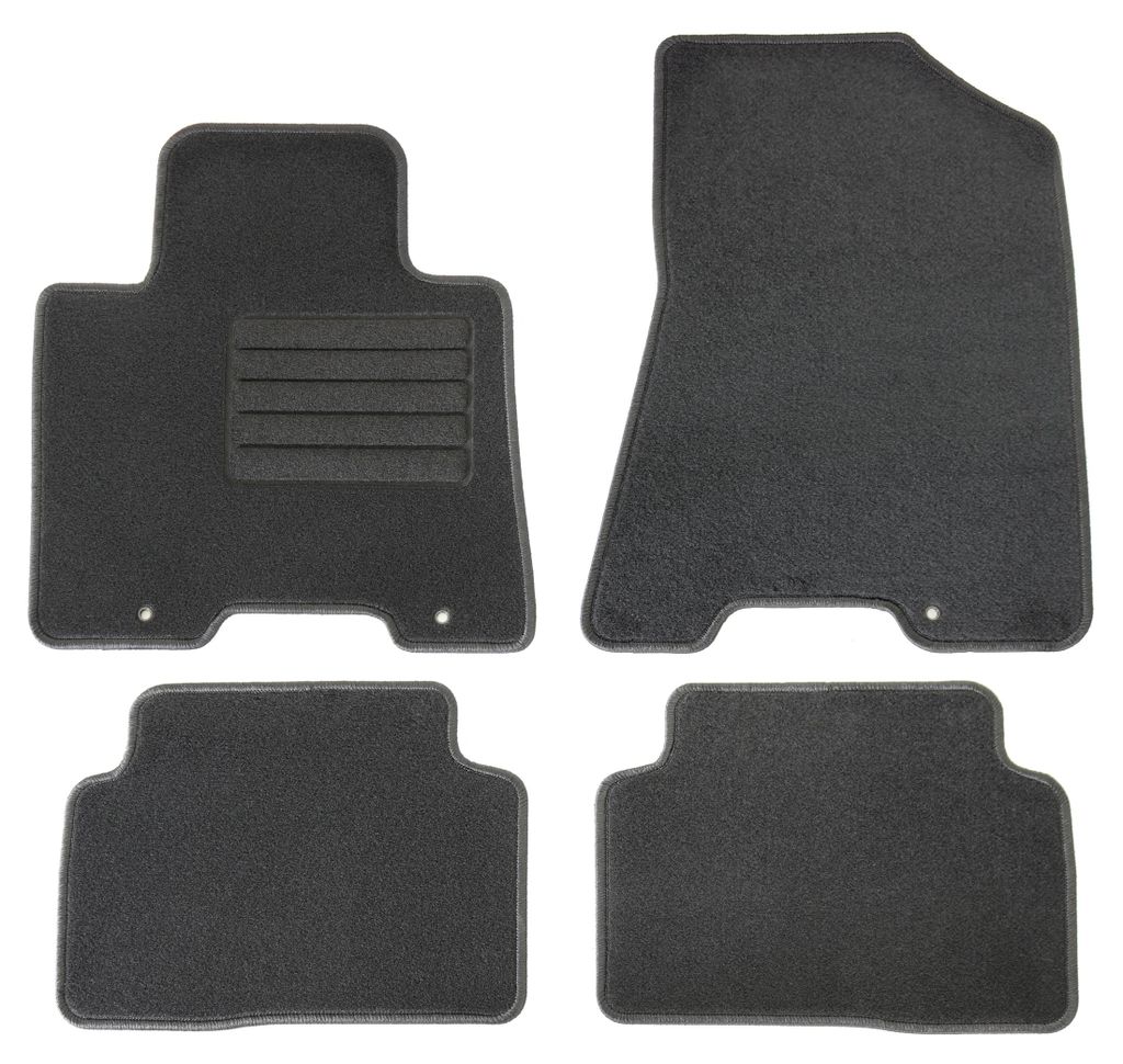 Fußmatten-Set für Hyundai Tucson, 07/2015-2020, 4-teilig, Schwarz