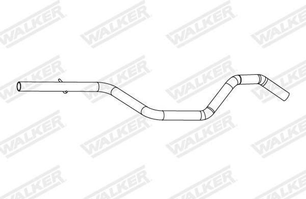WALKER Abgasrohr Auspuffrohr passend für PEUGEOT BIPPER (AA) 10942