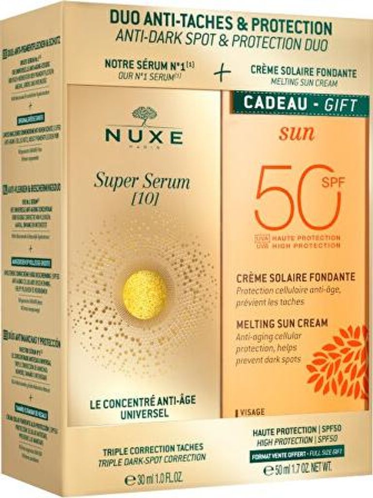Nuxe Set The Universal Age-Defying Concentrate 30 ml/SUN Melting Cream High Protection SPF50 Face 50 ml 80 ml