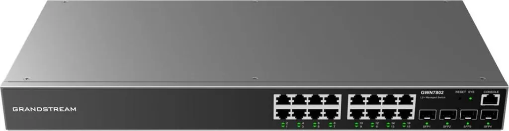 Switch Gigabit 16 Ports Grandstream GWN7802 pour Réseaux Entreprise