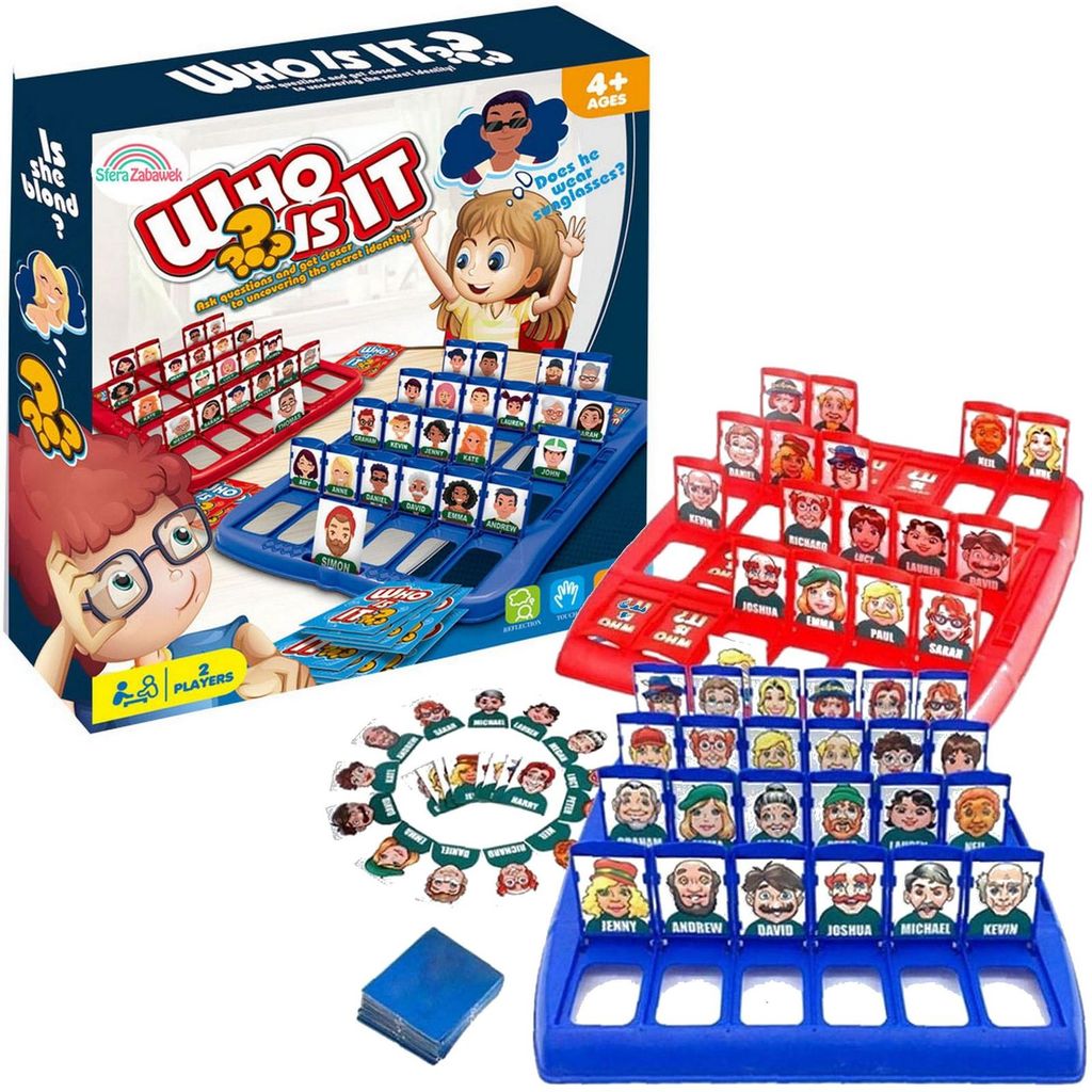 Wer ist es? Brettspiel Detektivspiel Zgadnij Kto? Gedächtnisspiel