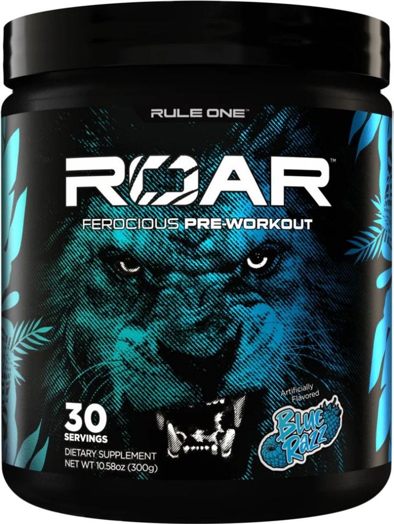 Rule1 R1 Roar (30 serv) Blue Razz - Pre-Workout - Pre-Workout Booster