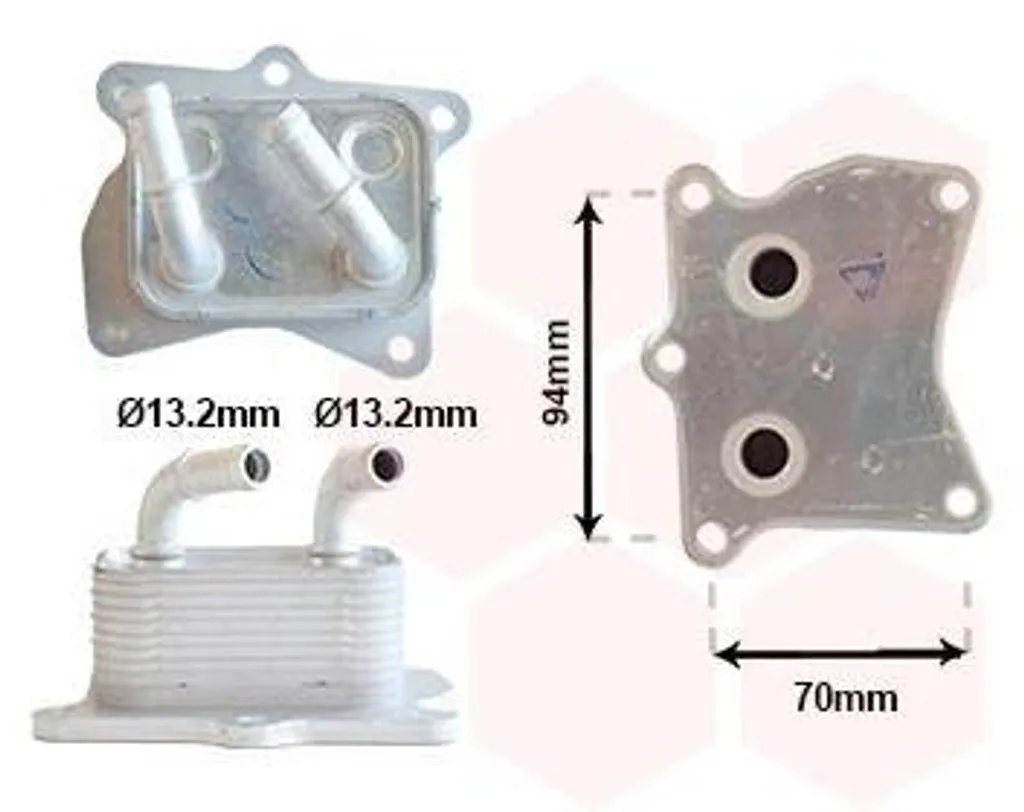 Radiateur d'huile VAN WEZEL en aluminium pour HYUNDAI Tucson NX4E