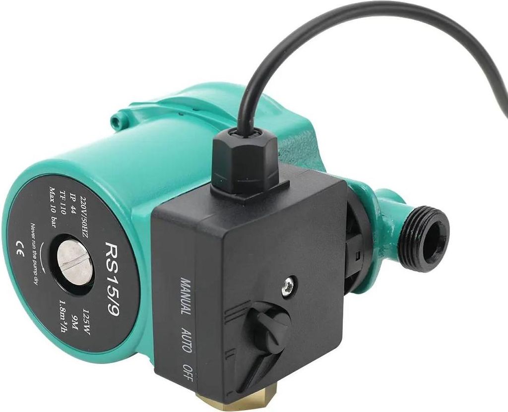 Wasser-Umwälz- und Druckerhöhungspumpe - Oberflächen-Umwälzpumpe - 3 Stufen - 220 V - EU-Stecker - Warmwasser - Niederdruck