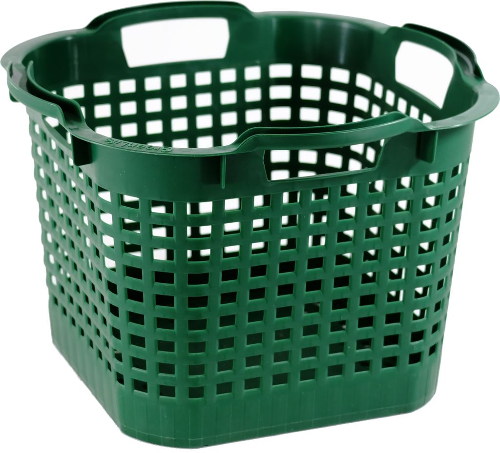 GreenLife Uni-Korb 25 kg, 10 Stück, drehstapelbar, grün Produktbild 