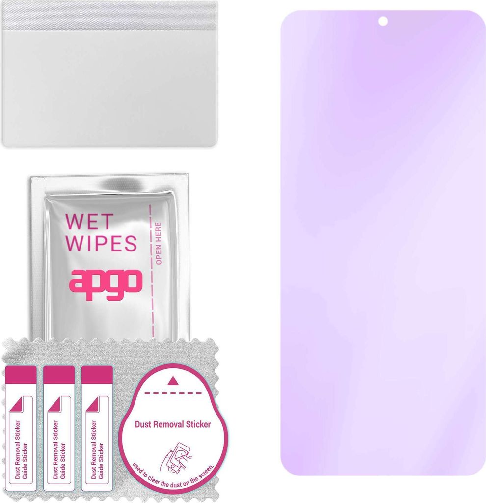 apgo Hybrid Schutzglas, kompatibel mit Vivo Y30 V2034A, Anti-Blue, 9H Härte, toller Ersatz für Hartglas, kratzfester Displayschutzglas, Displaysc...