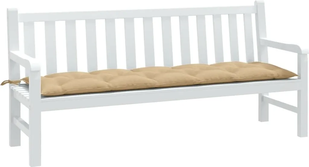 Cuscino Panca 180 cm Imbottito Beige Melange - Qualità Hommie 7cm